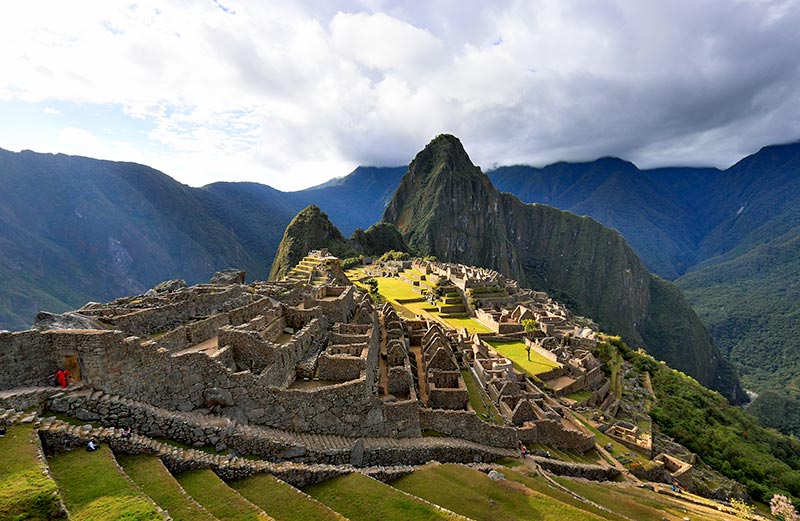 Photo of Machu Picchu from the lower terrace