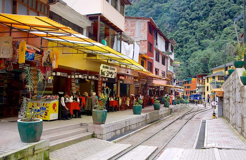 Colorful town of Aguas Calientes - Machu Picchu