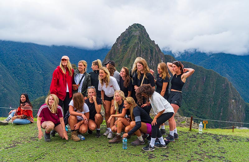 friends in Machu Picchu