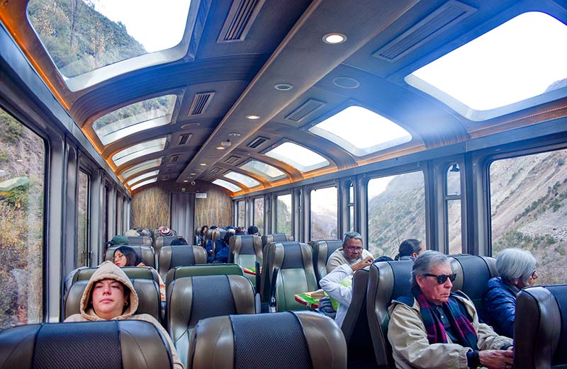 Travel by train to Machu Picchu