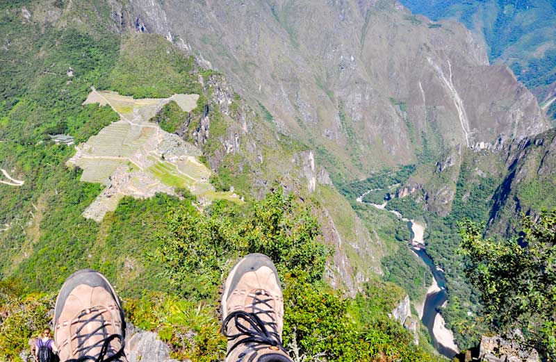 View from the top of Huayna Picchu