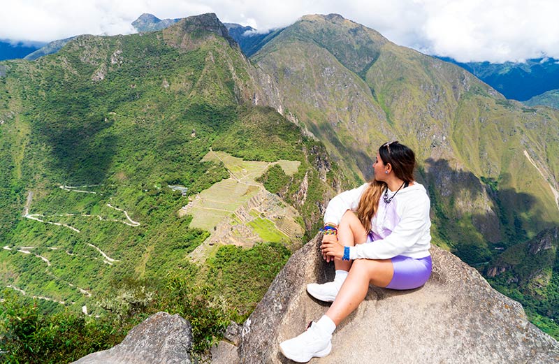 Panoramic view of Machu Picchu